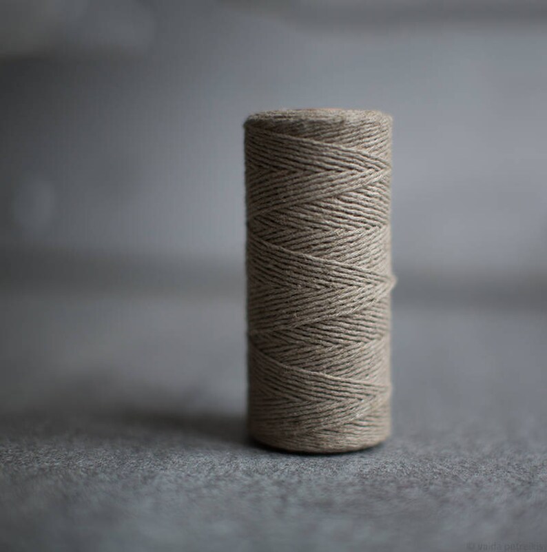Linen Twine Natural Color Linen Cord Flax String Gift - Etsy