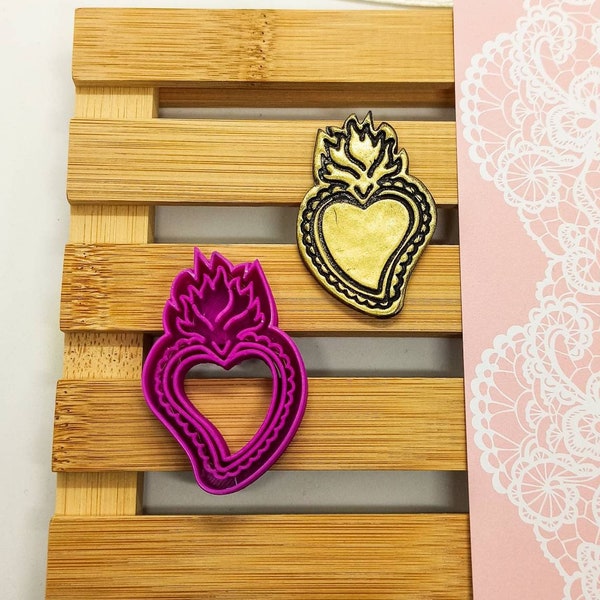 Polymer Clay Shape Cutter | Sacred Hearts  Cuore Sacro | Clay Tool