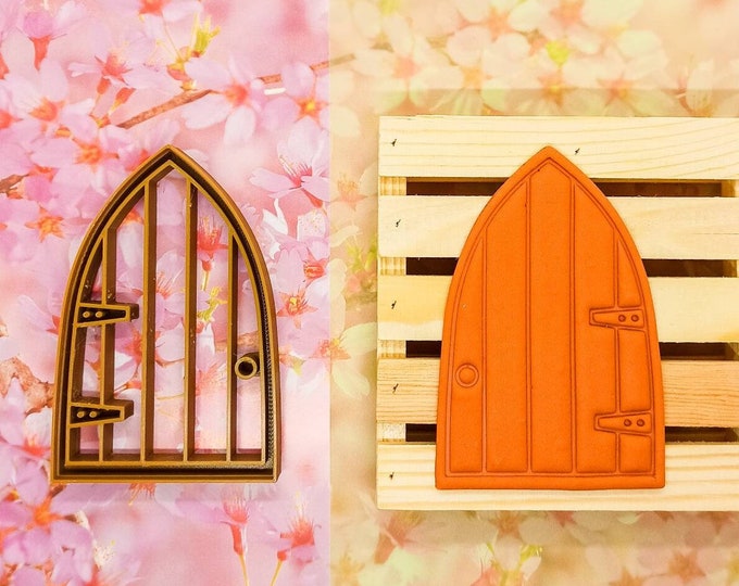 Polymer Clay Shape Cutter | Fairy Door C | Pointed | Clay Tool