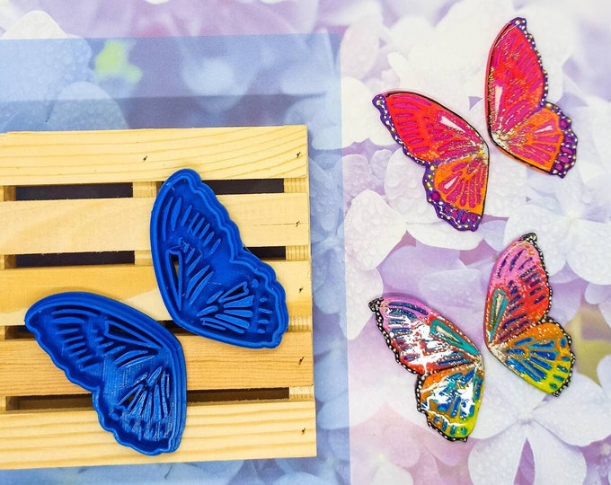 Polymer Clay Shape Cutters | Set of 2 | Butterfly Wings A | Clay Tools