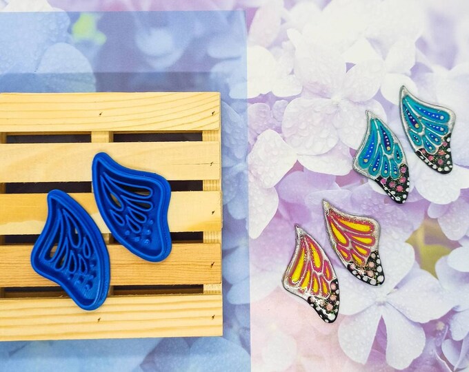 Polymer Clay Shape Cutters | Set of 2 | Butterfly Wings D | Clay Tools