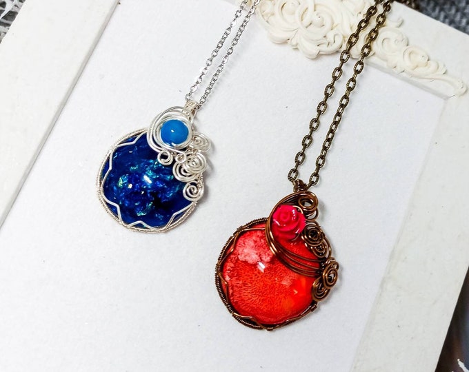 Wire Wrapping Resin Pendants | Secret Garden Collection