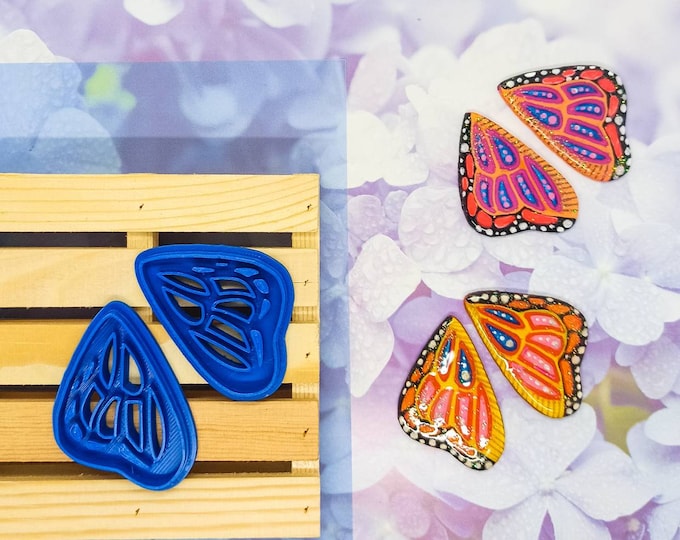 Polymer Clay Shape Cutters | Set of 2 | Butterfly Wings C | Clay Tools