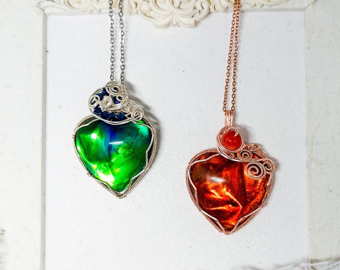 Wire Wrapping Resin Hearts | Secret Garden Collection