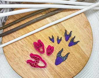 Maleficent | Polymer Clay Shape Cutters | Set of 3 | Clay Cutter Tools