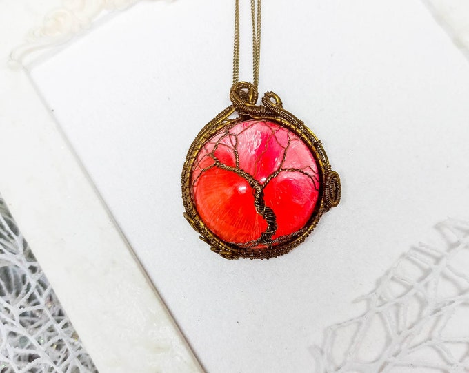Tree of Life Wire Wrapping and Resin Pendants | Secret Garden Collection