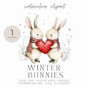Lindos conejitos navideños, conejitos para el día de San Valentín, decoración navideña para niños, animales de invierno, primera Navidad, etiquetas de regalo
