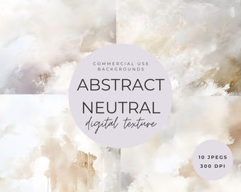 Neutral Abstract Texture Backgrounds – Modern Beige Digital Paper (JPEG)