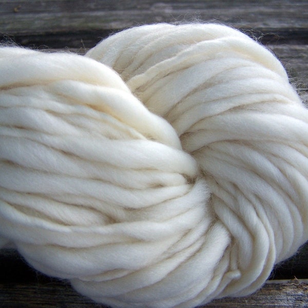 Handspun Superfine Merino  Thick n Thin Singles - Birthday Suit - Multiple Skeins Available