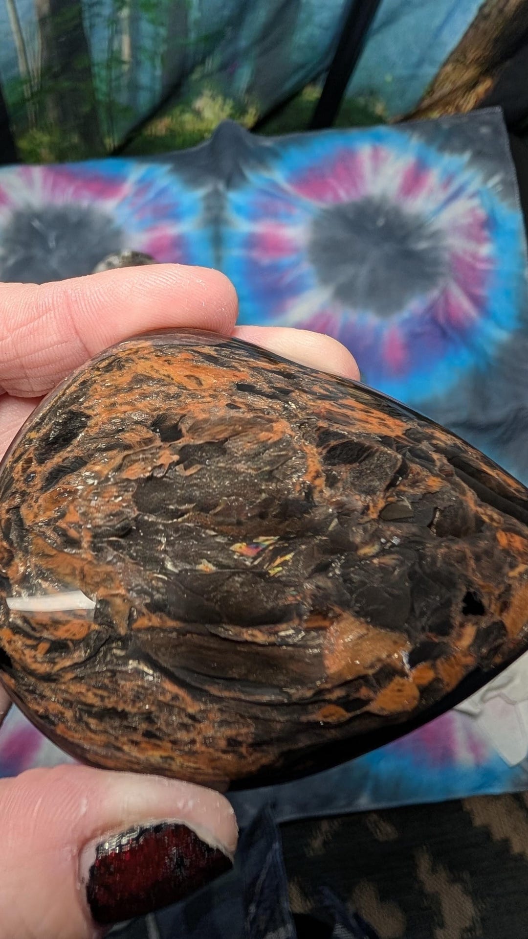 Large Rare Layered Fire Obsidian - Etsy