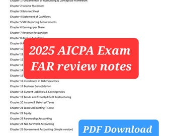 FAR review notes _ 2025 AICPA exam - PDF download