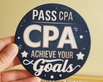 CPA Exam Ceramic Coaster – Motivational Study Gift