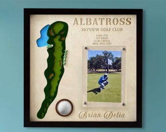 Exhibición personalizada de albatros, placa de albatros, regalo de albatros, regalos de golf, decoración de golf