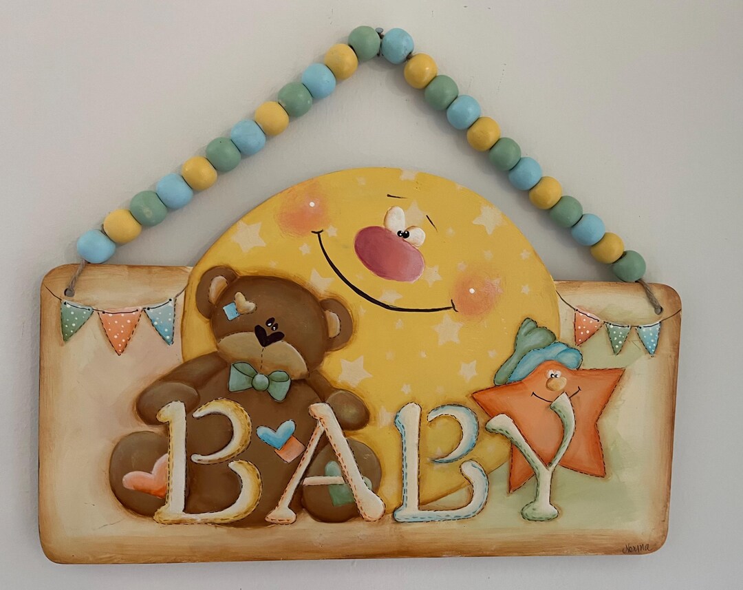 Hand Painted Sign for Baby - Etsy