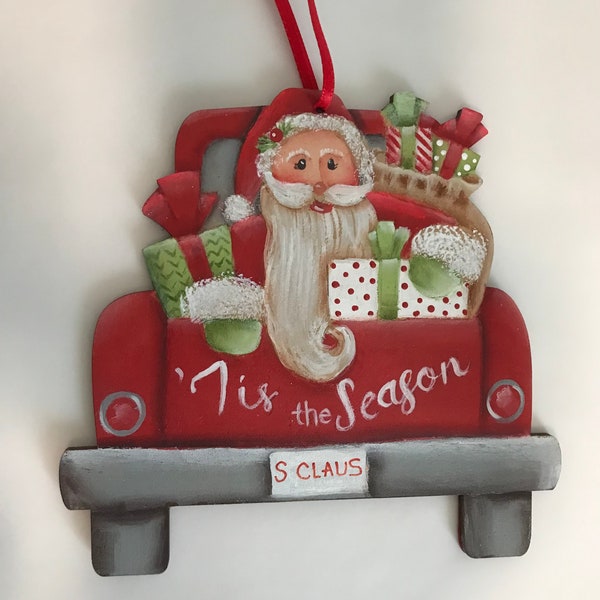 Santa's Pick Up Truck Ornament