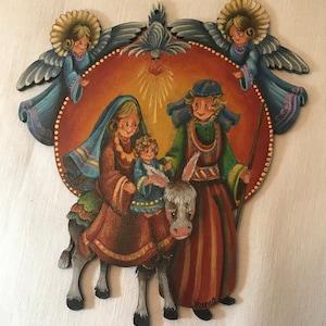 Flight to Egypt Hand Painted Ornament