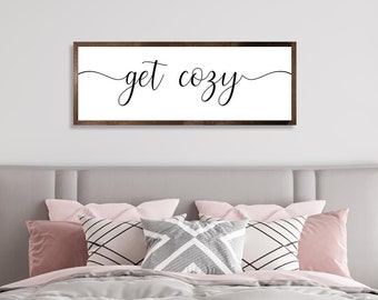 Gezellig bord, wanddecoratie hoofdslaapkamer, boven het bed, borden hoofdslaapkamer boven bed, wanddecoratie slaapkamer, bruidscadeau