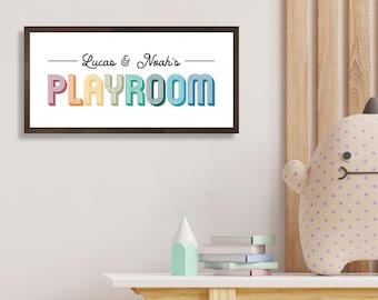 Personalized Playroom Sign, Wall Art For Kids Room, Playroom Sign, Playroom Decor, Childs Bedroom Decor, Kids Room Sign, Kids Playroom