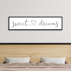 Master Bedroom Sign For Over Bed, Master Bedroom Wall Decor, Wall Art Bedroom, Wall Sign, Sweet Dreams Sign, Digital Print For Above Bed