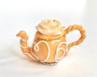 Floral Teapot - 1/12 scale handmade miniature