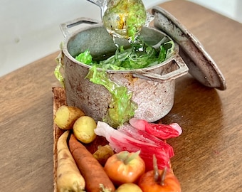 Soup  preparation board - 12th scale