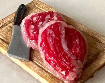 Steak anyone? -  1/2 scale miniature