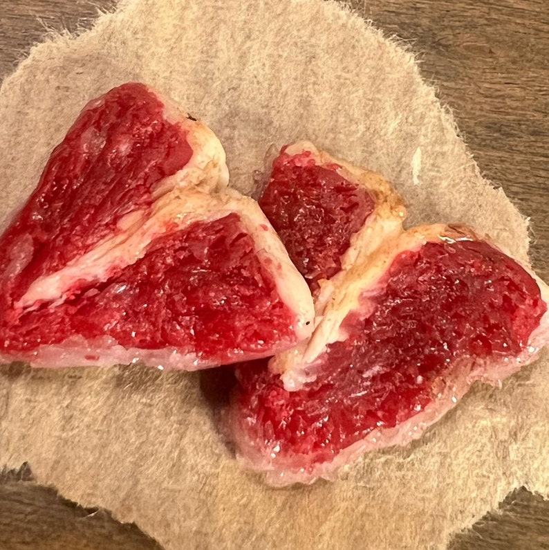 Beef chops ready for barbecue. 1/2 scale miniature image 4