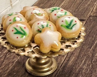 Christmas Cookies on a beautiful plate