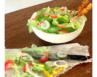 Salad | preparation | set of 2 pieces - 12th scale