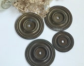 Vintage Furniture Hardware Salvaged Drawer Pull Parts- Distressed Patina Altered Art Supply- Dresser Hardware Architectural Salvage