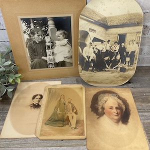 Antique Victorian Portrait Photos: Sepia & Colorized Ephemera