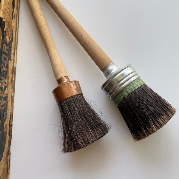 10 Inch Wide Floor Brush With Horse Hair Bristles - Fits 1.25" Handle, Plastic Neck