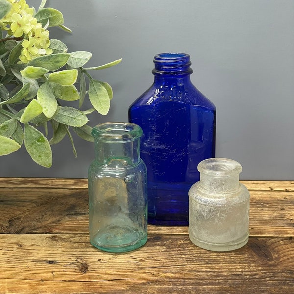 Antique Ink Bottle Etsy