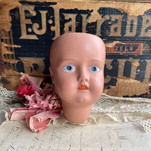 Vintage Celluloid Doll Head: Marks Brothers Co. Boston, Creepy Oddity