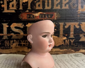 Antique German Bisque Doll Head- Restoration, Oddity Display