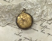 Vintage Locket- Elsie Engraved- Gold Toned with Aged Patina- F B Foster and Bailey Company- Engraved Insert your Pictures