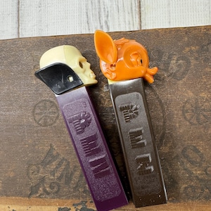 Vintage Pez Collectibles, Bambi & Dr. Skull Skeleton, Austria, No Feet- Halloween Decor