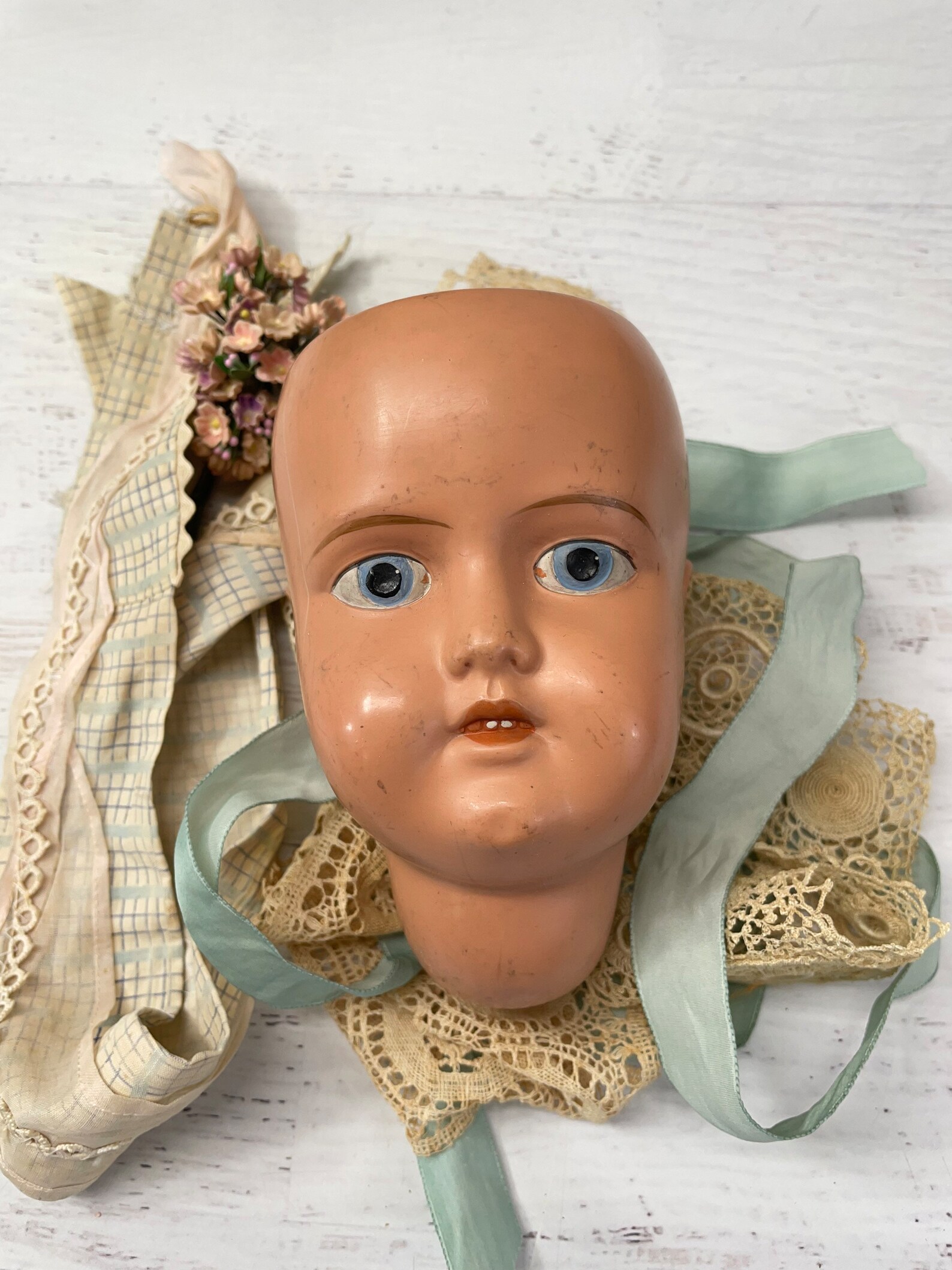 Celluloid Doll Head Marks Brothers Co. Boston Vintage Doll Etsy