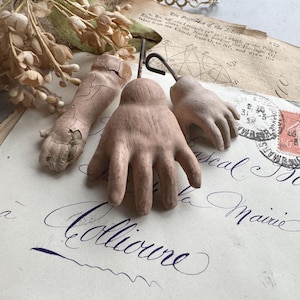 Antique Doll Hands for Mixed Media or Assemblage Composition Material Art & Doll Making Supply