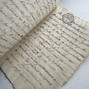 Antique 1700&#39;s French Legal Document, Provence Court Manuscript