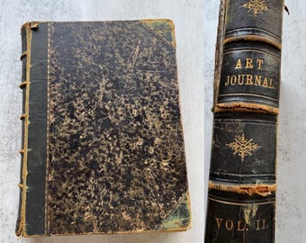 Antique 1865 The Art Journal Volume ll, Fine Art Book, Illustrated, Engravings & Prints, Victorian Art Collectible