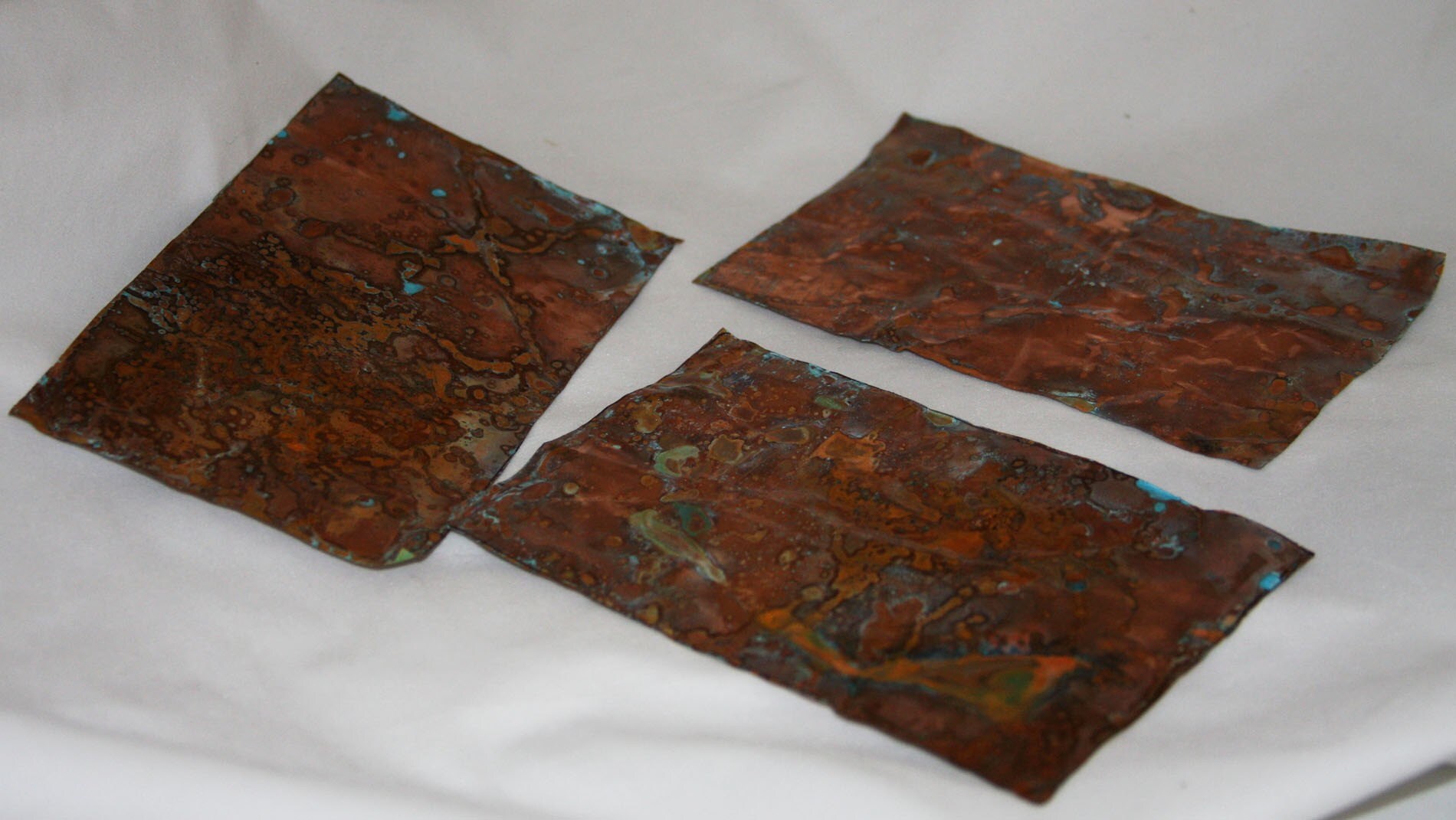 DISTRESSED COPPER Thin sheet for Mixed Media Art Etsy