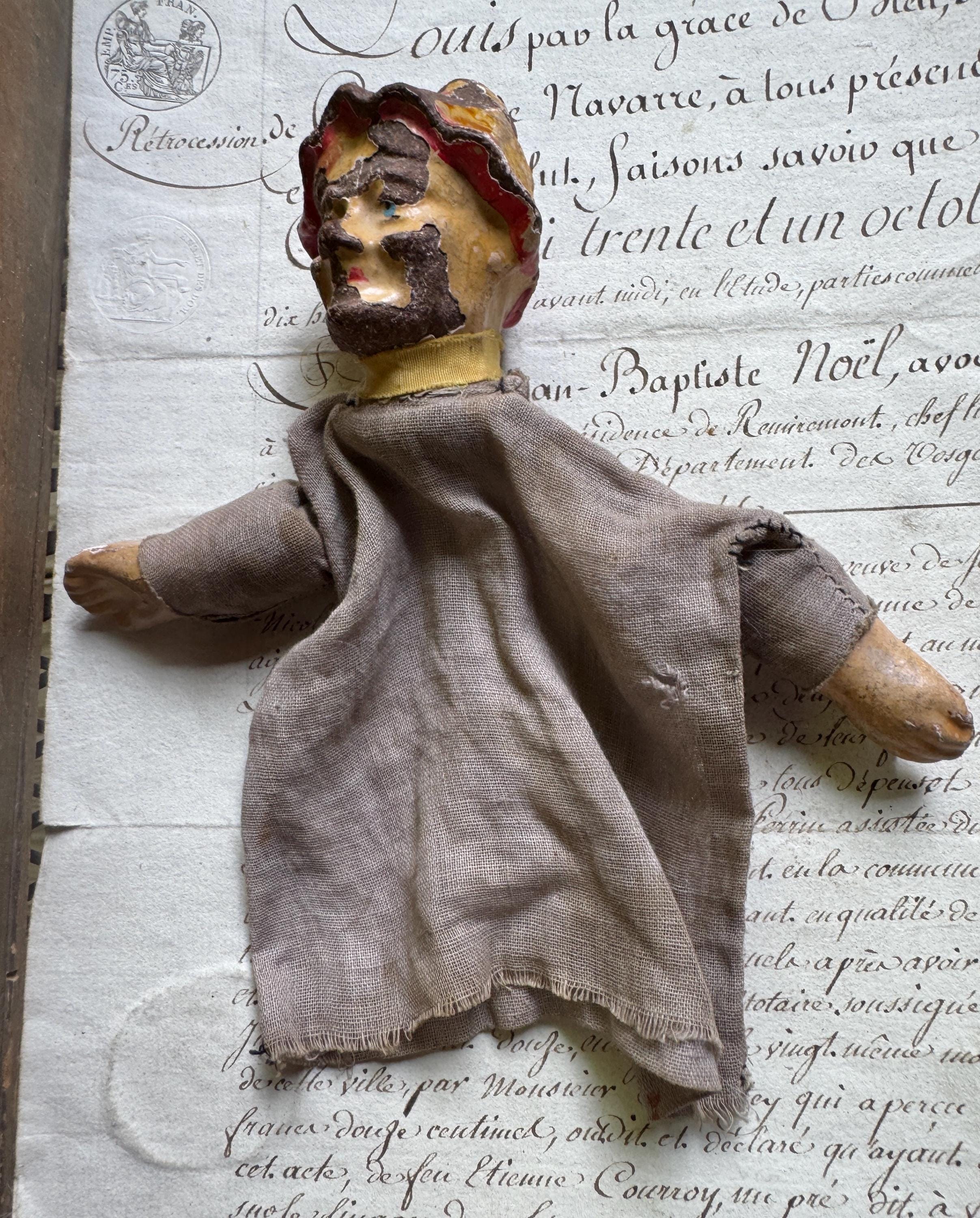 Antique Papier Maché - Puppet Marionette 1960s