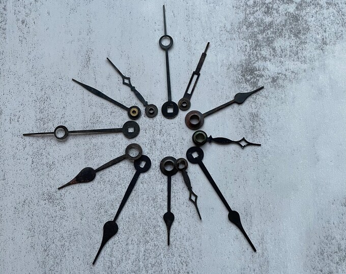 Vintage Clock Hands Metal Clock Parts Steampunk Supply Altered Art Gothic Mixed Media Vintage