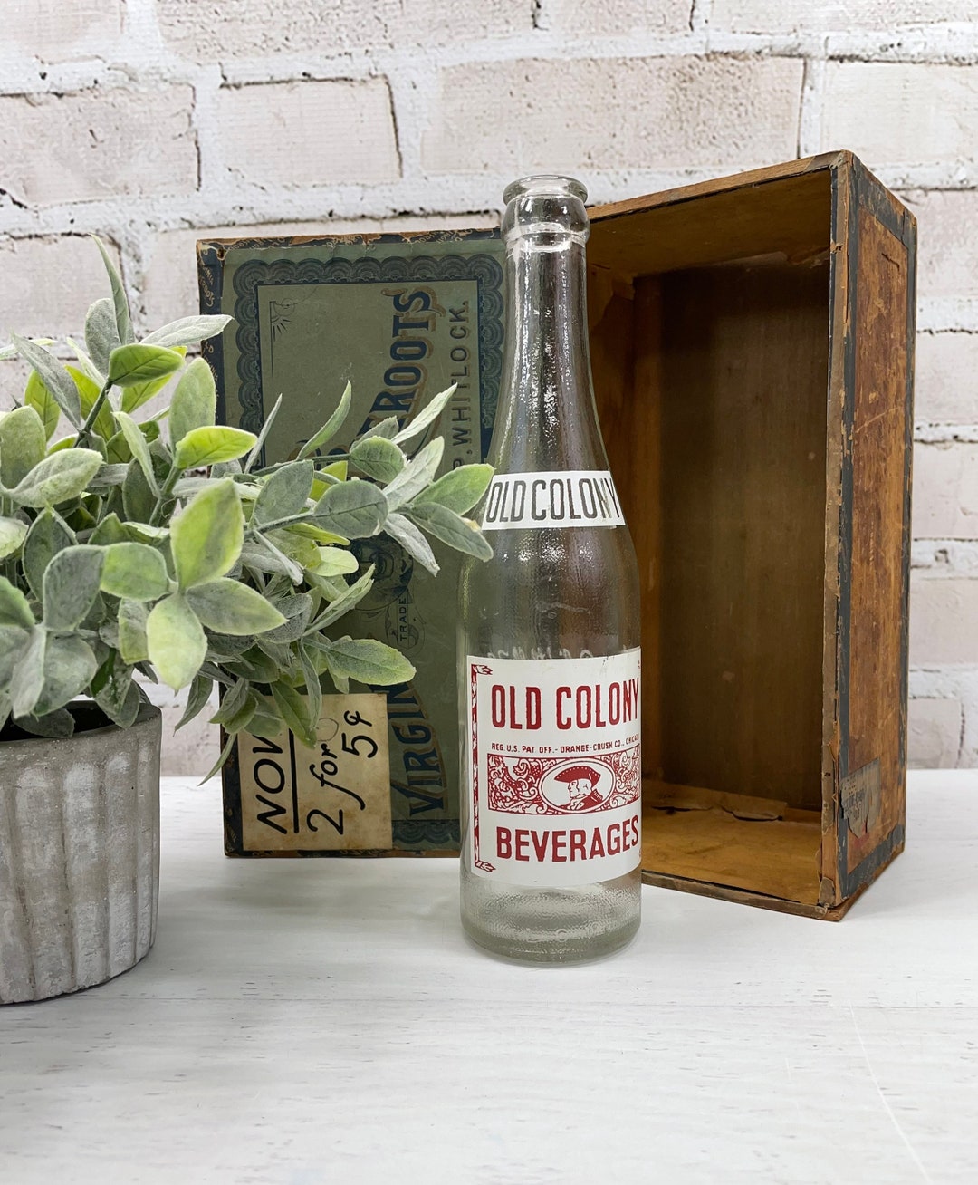 Vintage Old Colony Beverages Bottle Columbus, GA Collectible Bottle Man