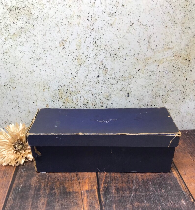 Vintage Cartier Box Cardboard Blue Gift Box Damaged New - Etsy