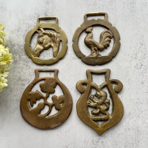 Vintage Brass Bottle Opener Horse Brass Harness Medallion Collectibles Vintage  Horse Tackle Rustic 