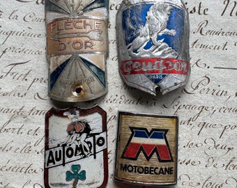 Plaque De Vélo Ancienne Peugeot PX 10 Des Années 1950 - Headbadge Vintage