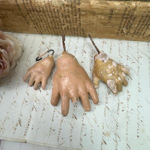 Antique Doll Hands for Mixed Media or Assemblage Composition Material Art & Doll Making Supply