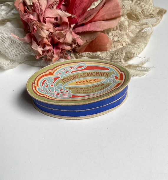 Soap Powder Box Antique French Soap Powder Box- Cardboard Brocante Bo… - Gem